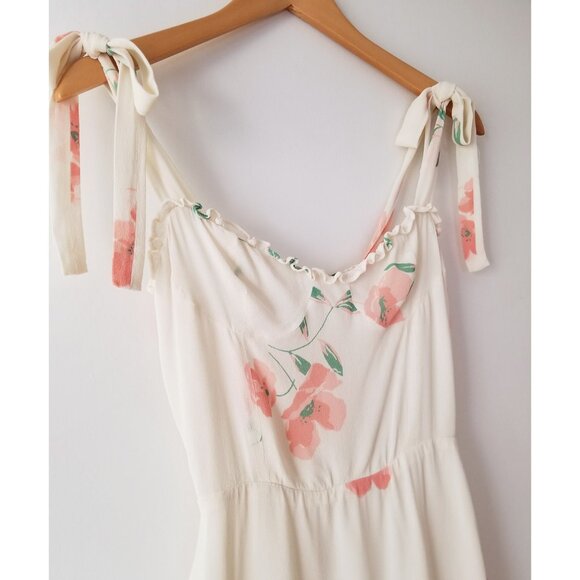 Reformation Christine Ruffle Mini Dress in Lady 0 Rare Romantic Coquette $218 - Picture 9 of 16